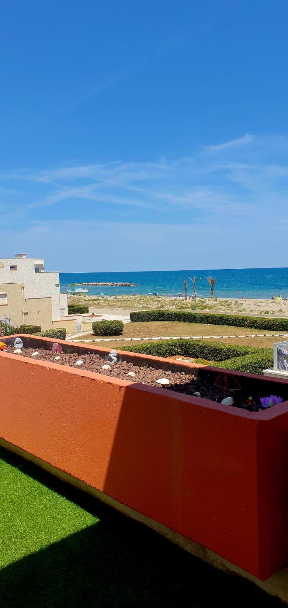 Le Paradis Bleu- Front De Mer - Travaux Recents Le Barcares Bagian luar foto