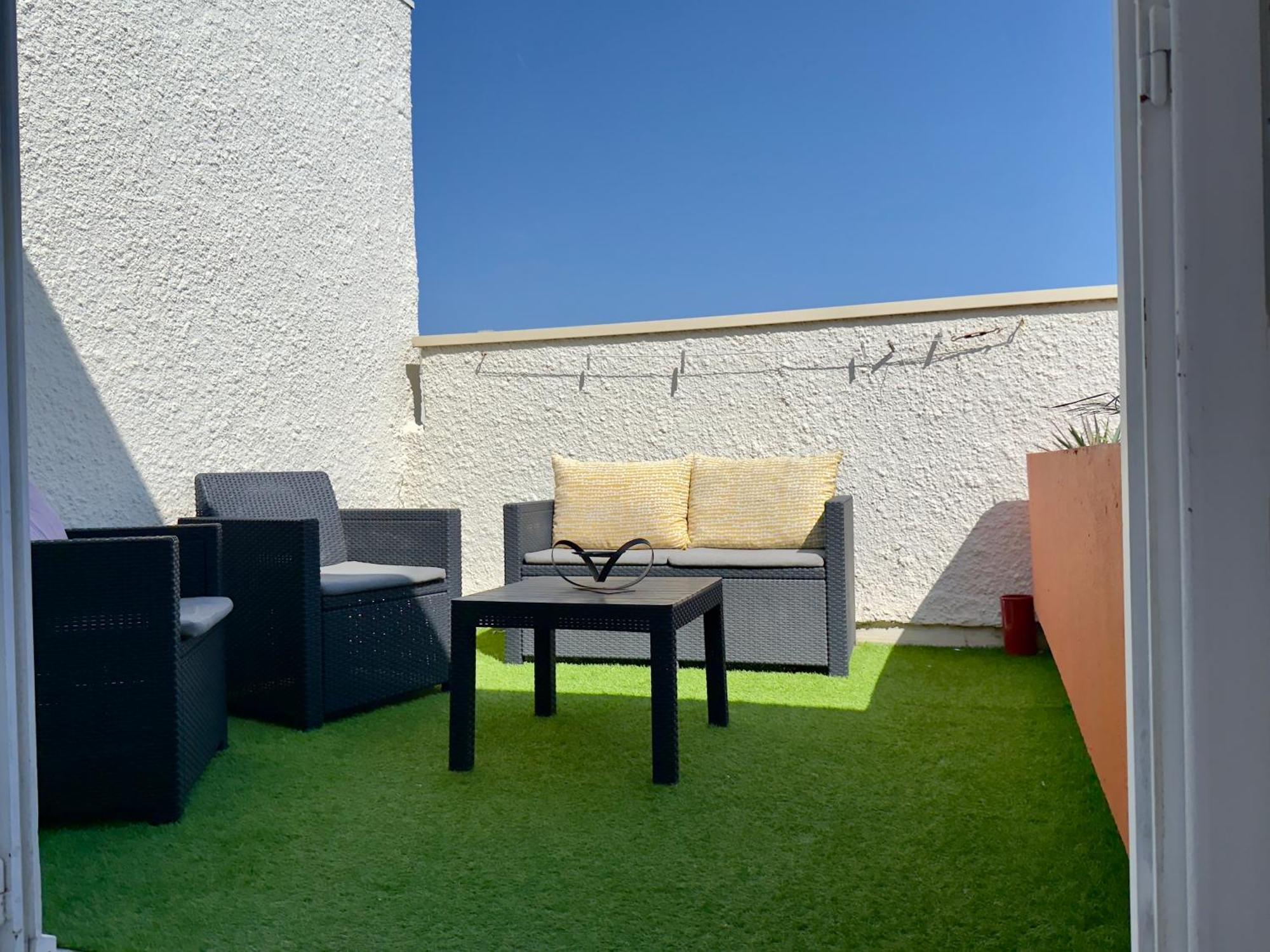 Le Paradis Bleu- Front De Mer - Travaux Recents Le Barcares Bagian luar foto
